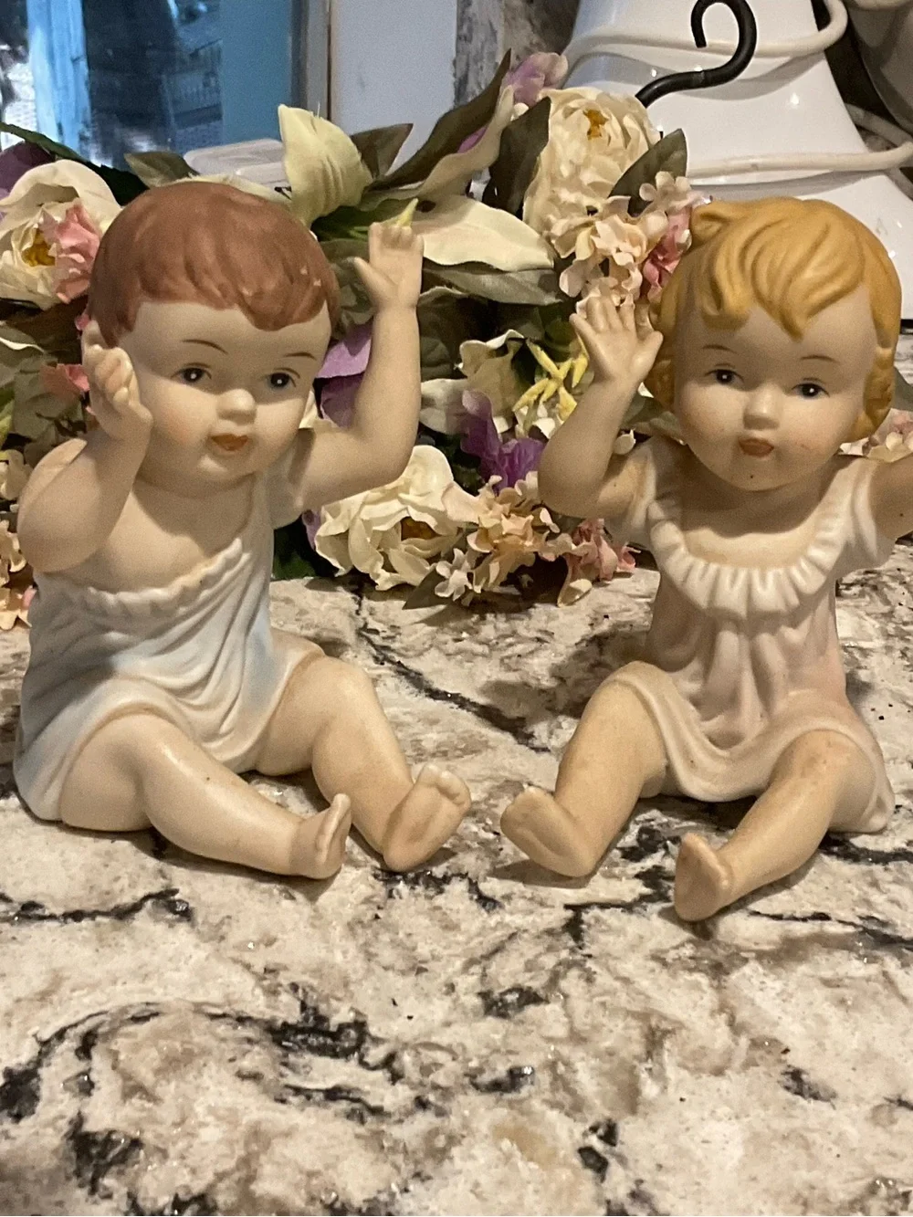 BP-VINTAGE PIANO BABIES BISQUE PORCELAIN PHILIPPINES SET